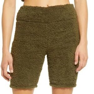 BP Olive Green Women's Fleece Shorts